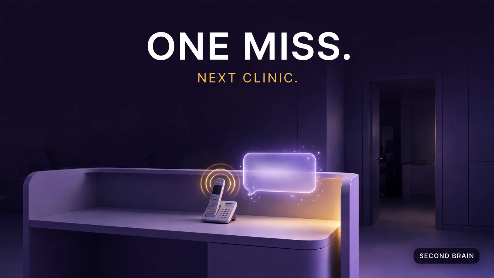 A new dental patient reaching voicemail, answered in seconds by a text back before she calls the next clinic