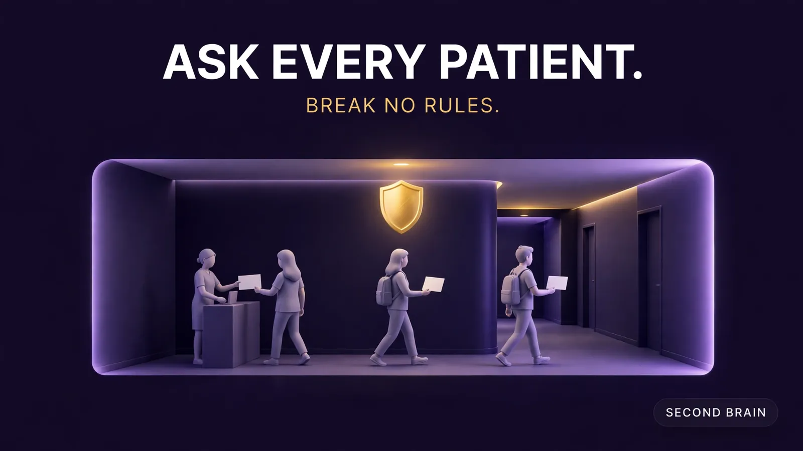 A dental clinic asking every patient for a review the compliant way, the same ask, the same day, no incentives