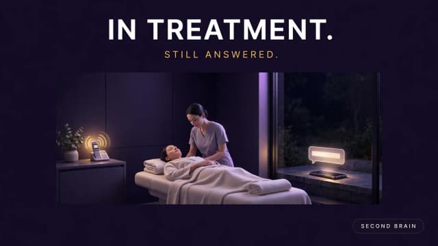 A med spa enquiry call missed during a treatment, answered in seconds by a discreet text back
