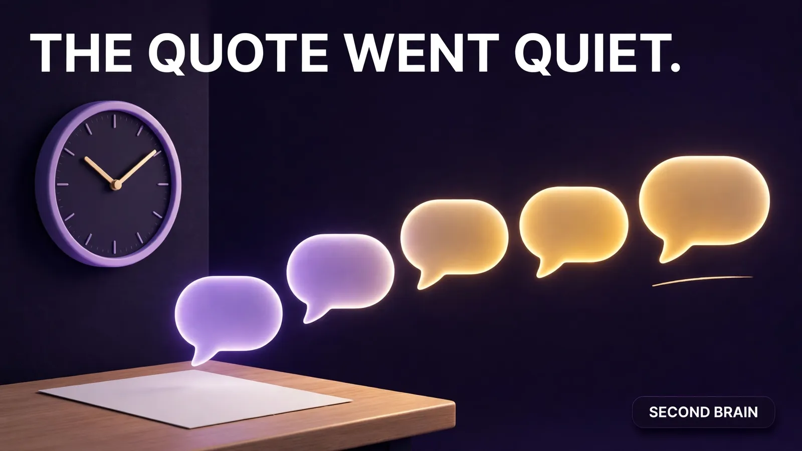 A plumber's estimate that went quiet after the quote, revived by a polite follow-up sequence
